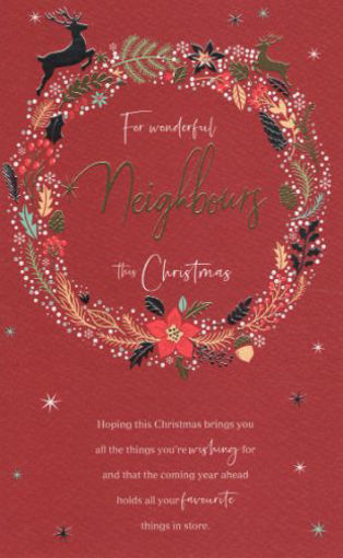 Picture of WONDERFUL NEIGHBOURS CHRISTMAS CARD